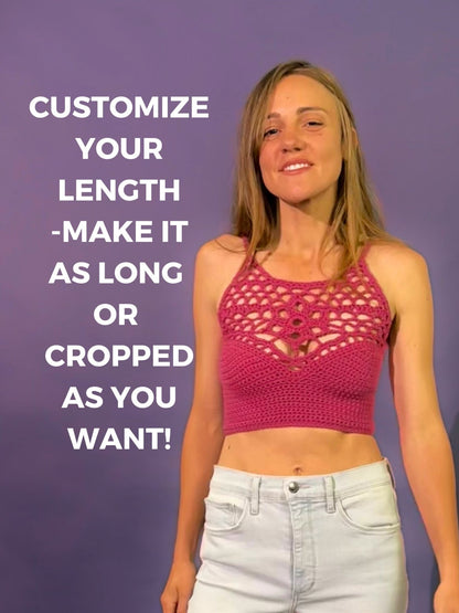 Crochet Top Pattern - Catlantis - Mermaidcat Designs