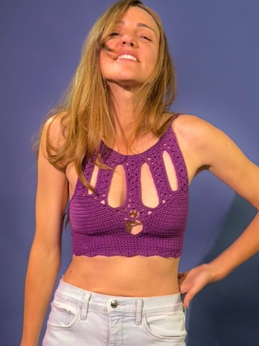 Crochet Top Pattern - Onyx - Mermaidcat Designs