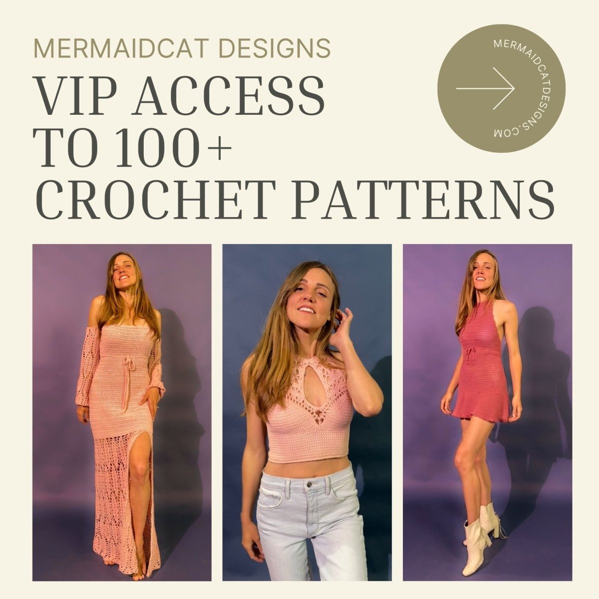 Mermaidcat Collection (100+ Crochet Patterns) - 75% OFF - Discount Applied In Cart - Mermaidcat Designs