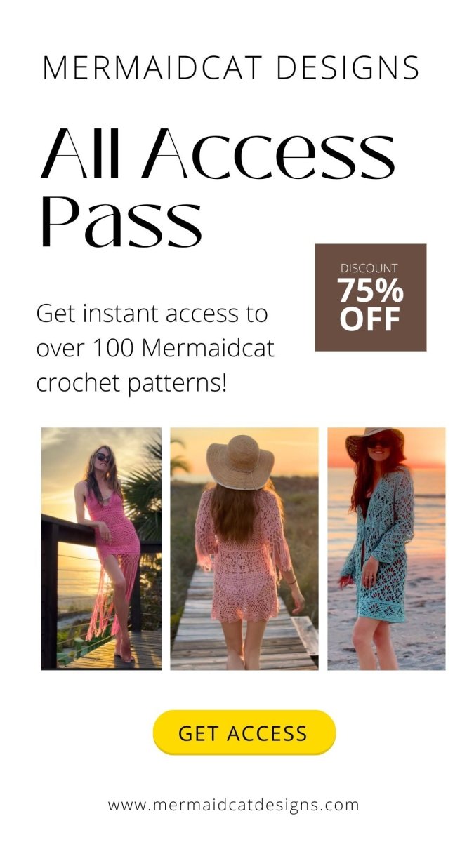 Mermaidcat Collection (100+ Crochet Patterns) - 75% OFF - Discount Applied In Cart - Mermaidcat Designs