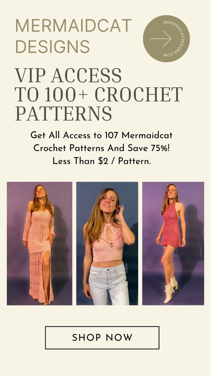 Mermaidcat Collection (100+ Crochet Patterns) - 75% OFF - Discount Applied In Cart - Mermaidcat Designs