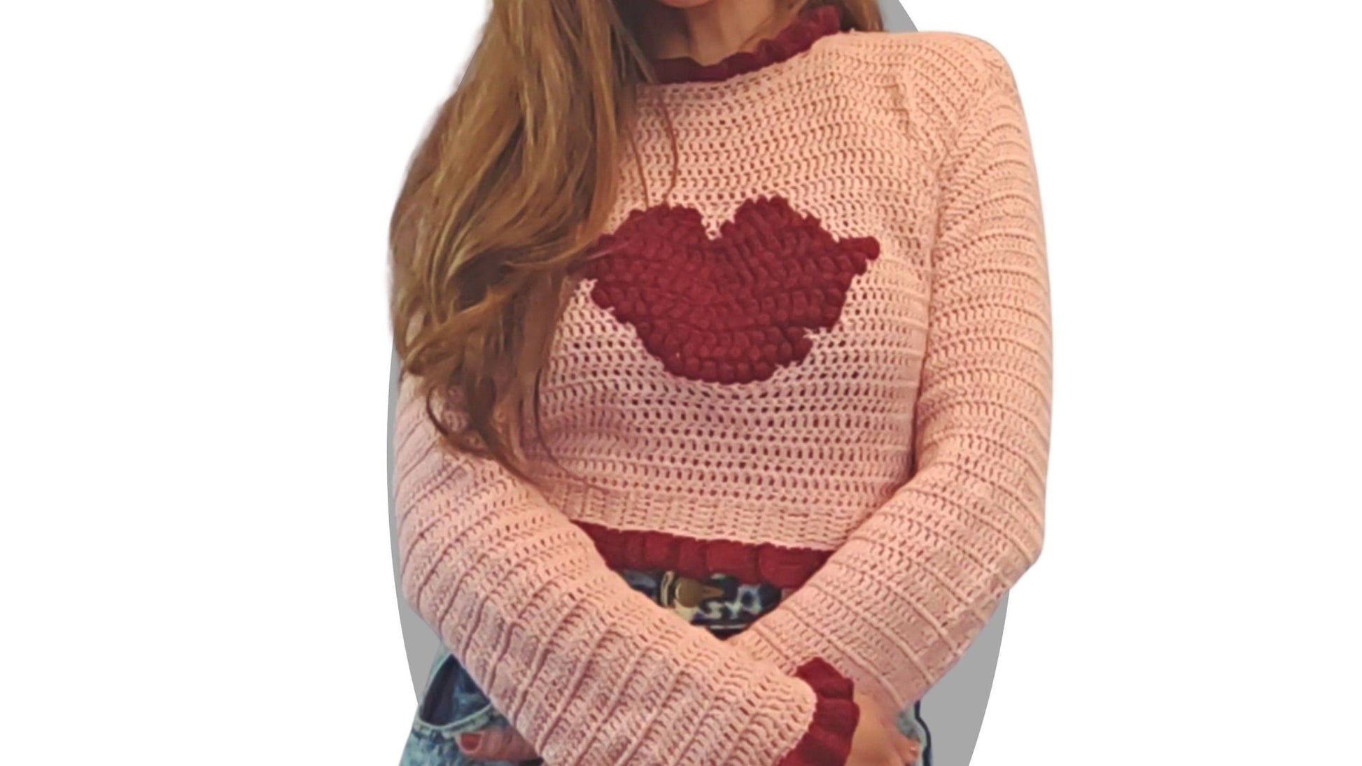 Crochet Sweater Pattern - Kiss - Mermaidcat Designs
