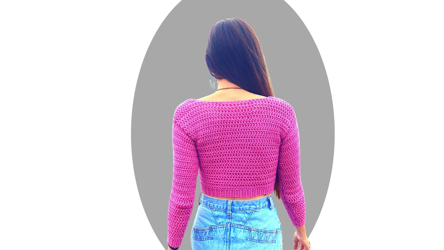 Crochet Sweater Pattern - Lightning - Mermaidcat Designs