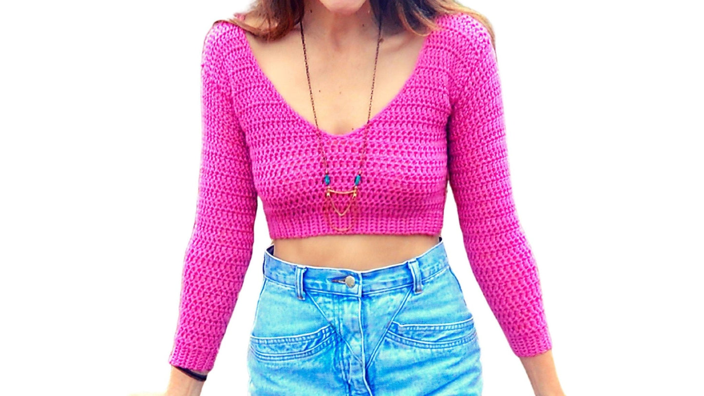 Crochet Sweater Pattern - Lightning - Mermaidcat Designs