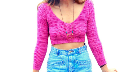 Crochet Sweater Pattern - Lightning - Mermaidcat Designs