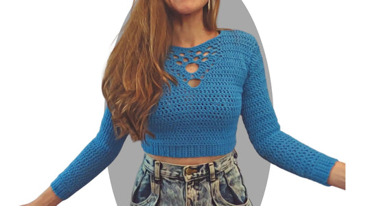 Crochet Sweater Pattern - Magnetic - Mermaidcat Designs