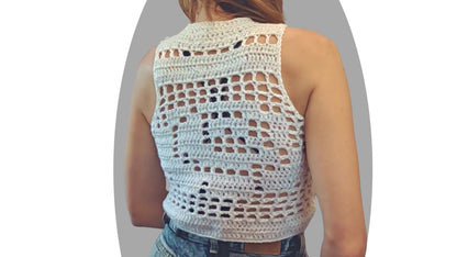 Crochet Top Pattern - Existence - Mermaidcat Designs